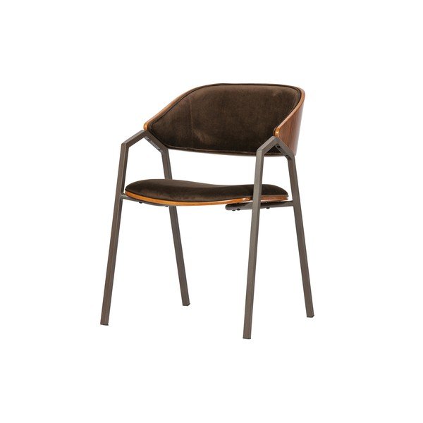 Pruunid söögitoolid, 2-osaline komplekt, käetugedega Clan – BePureHome-image-2