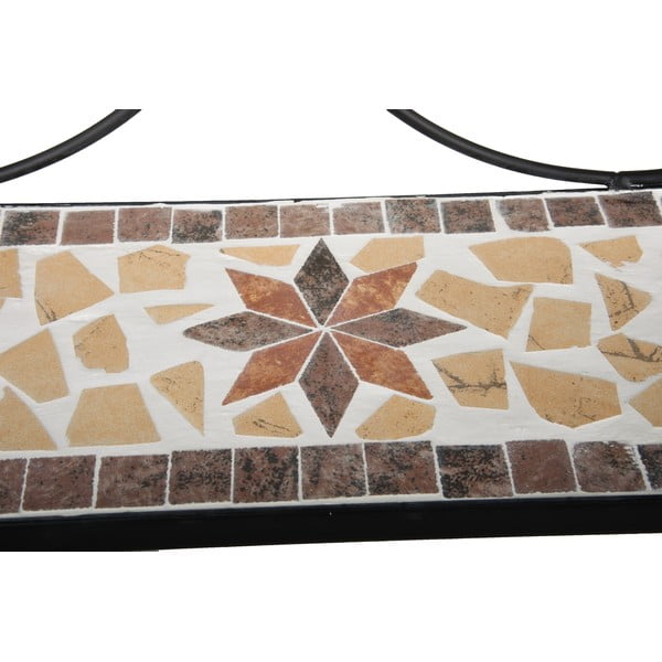 Must metallist seinanagi koos riiuliga 42 cm Almeria - Garden Pleasure-image-3