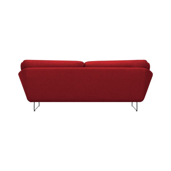 Set červené pohovky a sedacího pufu Windsor & Co Sofas Comet-image-3