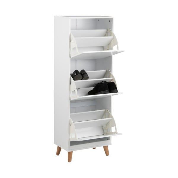 Valge hingedega jalatsiriiul Mitra - Actona-image-3