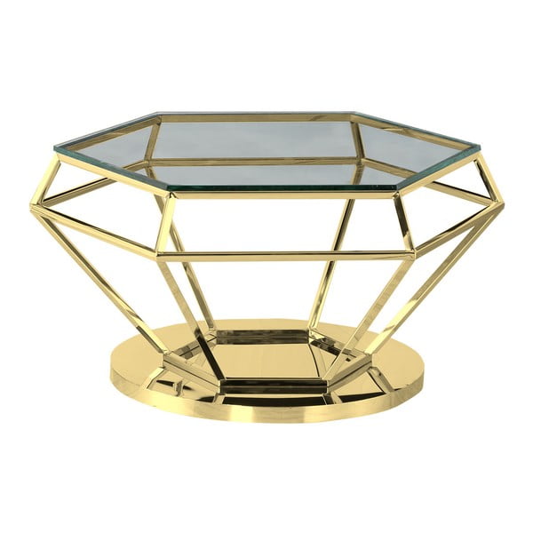 Konferenční stolek ve zlaté barvě Artelore Emmanuelle