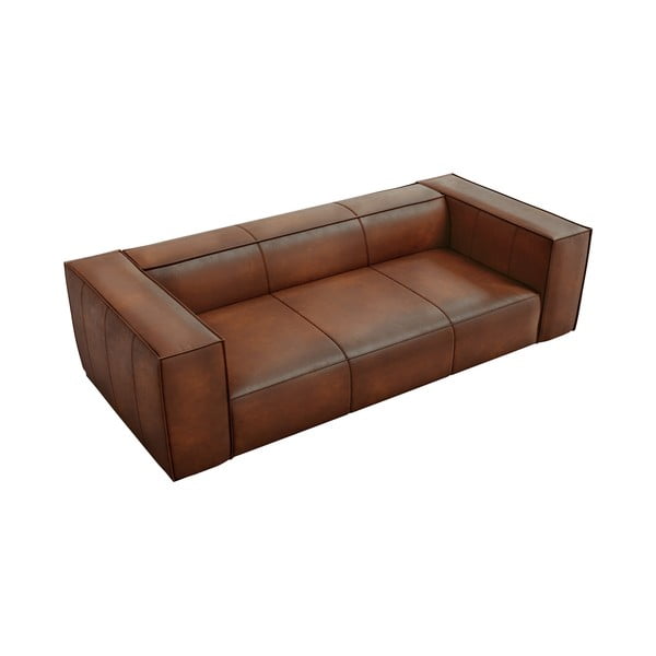 Konjaki pruun nahast diivan 227 cm Madame - Windsor & Co Sofas-image-3