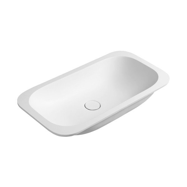 Valge kunstkivikeraamikast valamu 59x35,5 cm Impala - Sapho-image-2