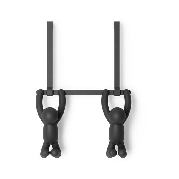 Must plastikust uksehoidja 22 cm Buddy - Umbra-image-3