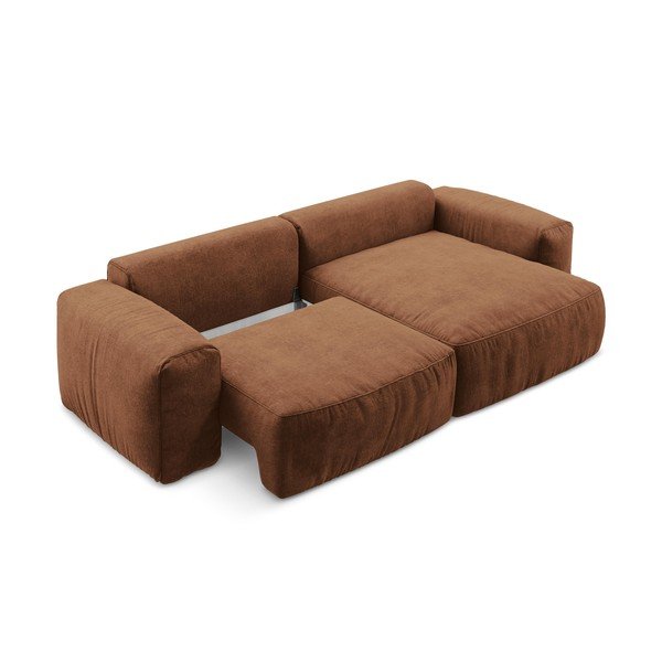 Šenill-nurgadiivanvoodi terrakota värvi (parem nurk/diivanvoodiga) Kuki - Makamii-image-4