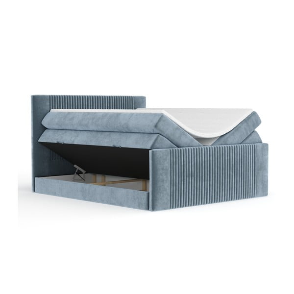 Sinine vedruvoodi koos panipaigaga 180x200 cm Bergamo - Maison de Rêve-image-2