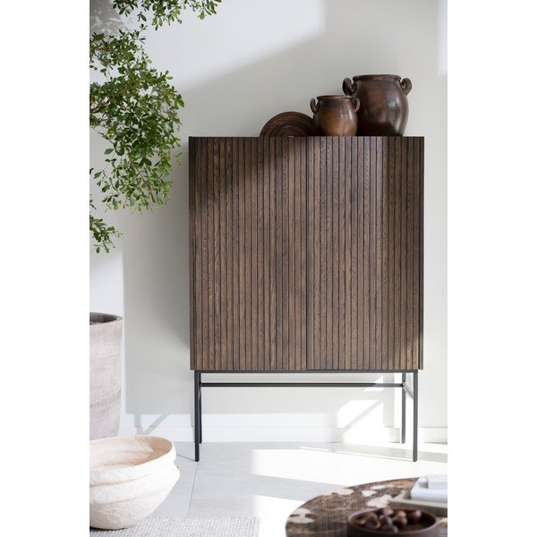 Pruun tammedekooriga kapp 100x140 cm Halifax - Rowico-image-1