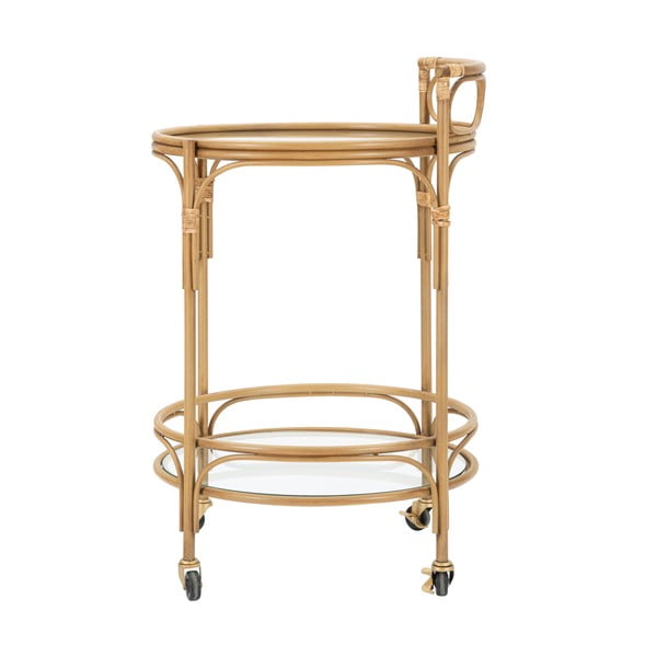 Metallist serveerimislaud ratastel ø 51 cm Panama - Mauro Ferretti-image-3