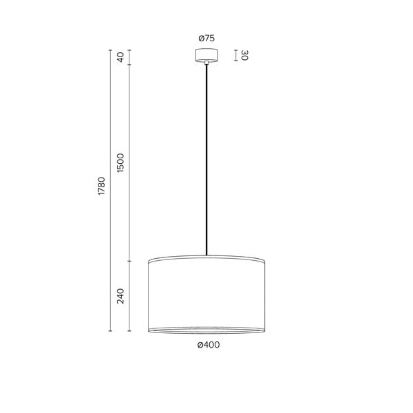 Must laevalgusti , ⌀ 40 cm Mika - Sotto Luce-image-4