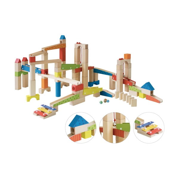 Puidust pallirada Marble Run – Roba-image-4