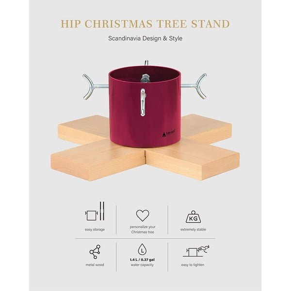 Hõbedane jõulupuu statiiv Hip - Tree Nest-image-2