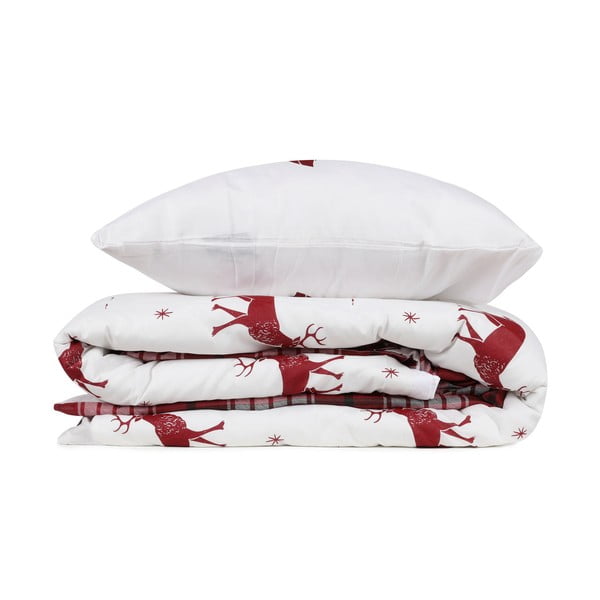 Lina puuvillase seguga lina kaheinimesevoodile Claret Red, 200 x 220 cm Geyik - Mijolnir-image-2