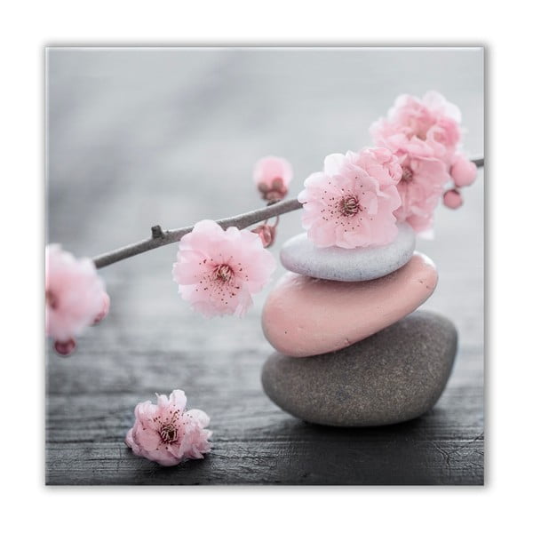 Pilt Glasspik Pink Stone, 30 x 30 cm Spa & Zen - Styler