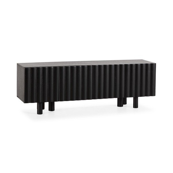 Must mangopuidust telekaalus 160x55x40 cm Tamira - MOME