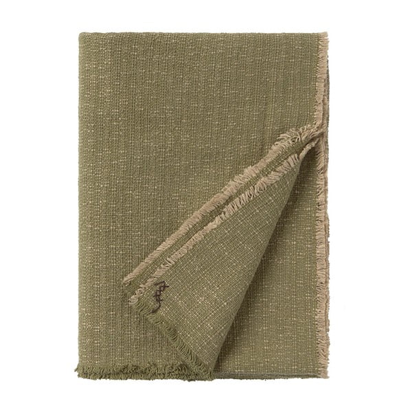 Khaki värvi puuvillane tekk 130x180 cm Handloom - Lorena Canals