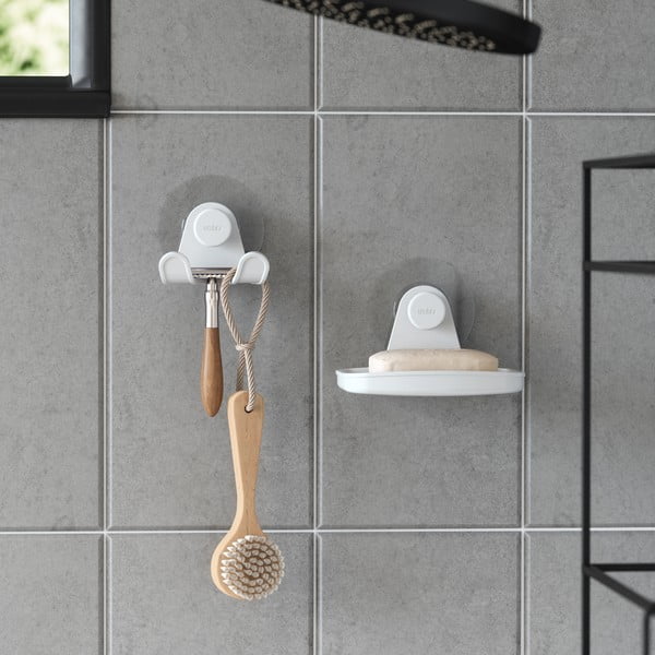 Valge taaskasutatud plastikust seebialus, puurimisvaba Flex - Umbra-image-3