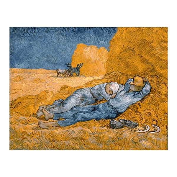 Obraz Vincenta van Gogha - Noon, rest from work, 50x40 cm