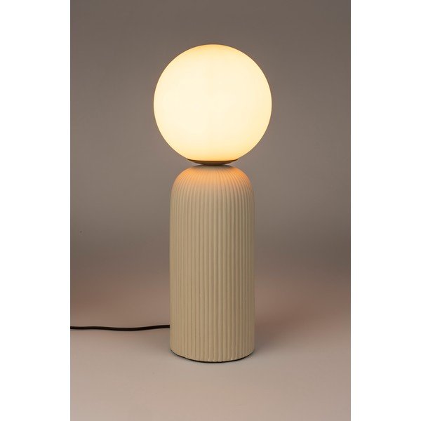 Beež keraamiline laualamp klaasist varjuga (kõrgus 53 cm) Dash - Zuiver-image-3