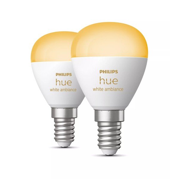 Nutipirnid 2tk komplektis E14, 5W White ambiance - Philips Hue-image-1