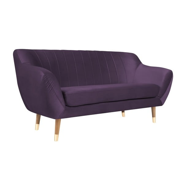 Lilla sametne diivan , 158 cm Benito - Mazzini Sofas-image-2