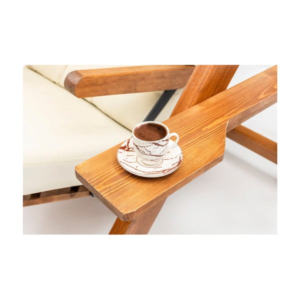 Puidust aiakiik kreem-puiduvärvi Galata - Floriane Garden-image-4