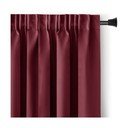 Bordoopunane pimendav termokardin 140x270 cm Pleat - Restilo