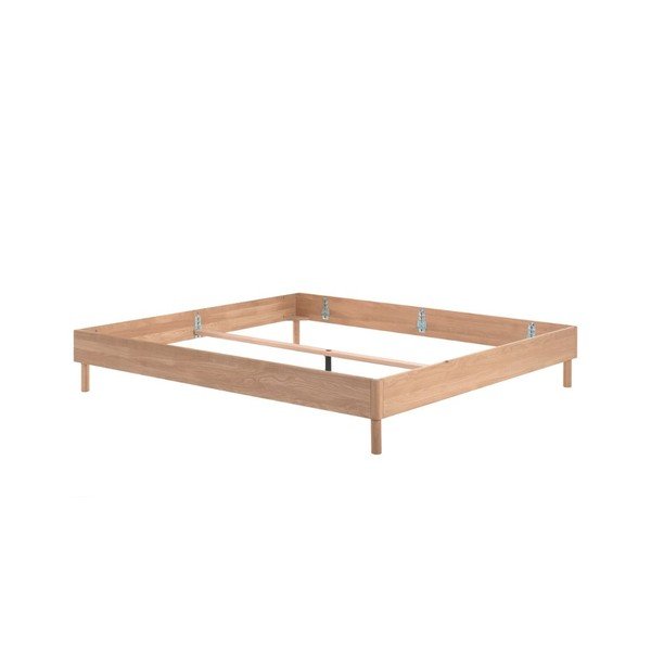 Tammepuidust kaheinimesevoodi ilma peatsita ja voodipõhjata 180x200 cm Forrest - Vipack-image-2