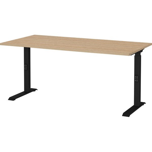 Reguleeritav töölaud tammepuust dekooriga pealispinnaga 80x160 cm Lissabon - Germania