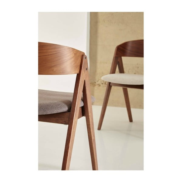 2 pruunide istmepatjadega söögitoolide komplekt Rina - sømcasa-image-3