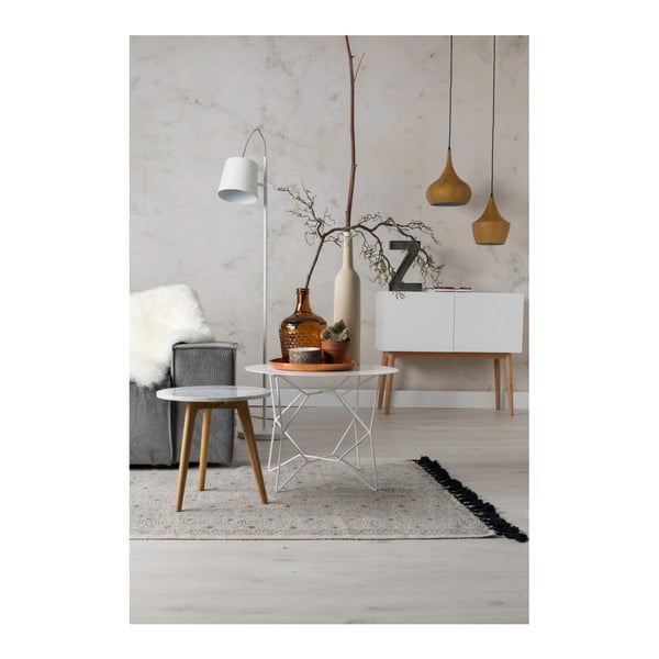 Kivist dekooriga kohvilaud , ⌀ 40 cm Stone - Zuiver-image-1