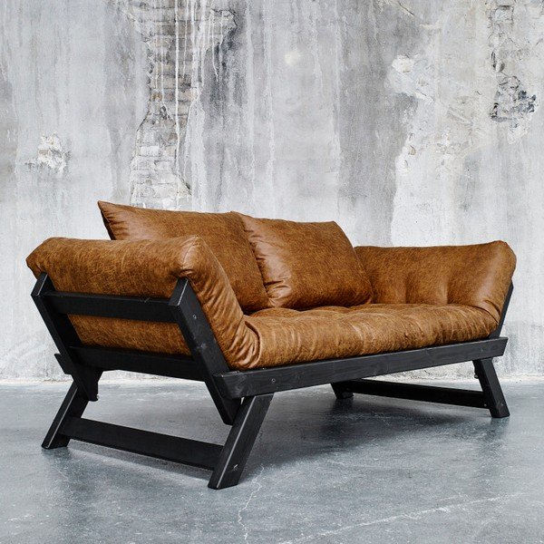 Pohovka Karup Vintage Bebop Black/Cognac-image-3