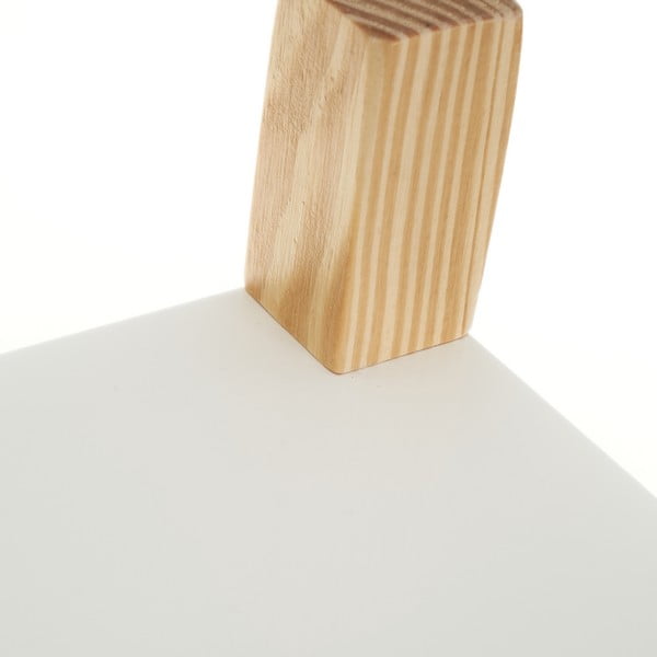 Valge laste raamaturiiul lükandustega 70x77 cm - Casa Selección-image-1