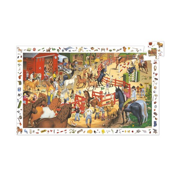 Lapsed Puzzle Vaatlus Hobused - Djeco-image-3