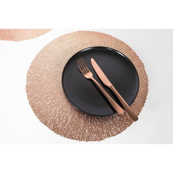 Roosakas kuldne taldrik, ⌀ 38 cm - Tiseco Home Studio-image-1