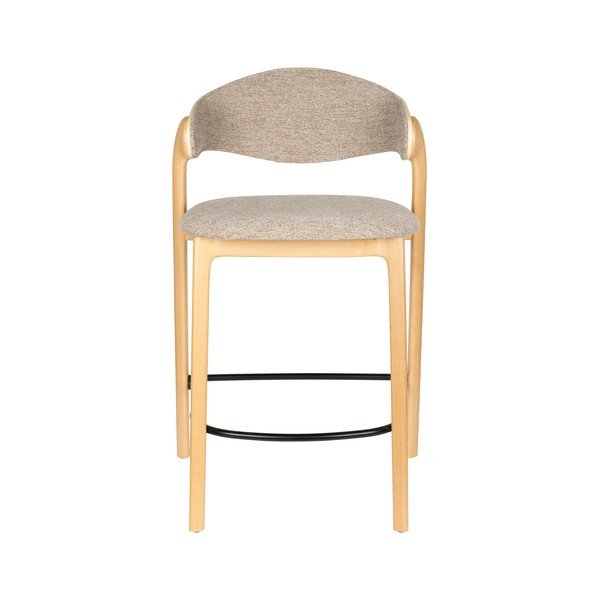 Hallikasbeež polsterdatud baaritool Babington - Dutchbone-image-1