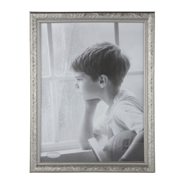 Fotorámeček ve stříbrné barvě KJ Collection Vintage, 40 x 30 cm