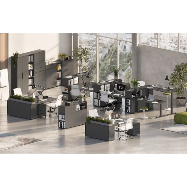 Antratsiitne kõrge kummut 81x120 cm Mailand - Germania-image-1