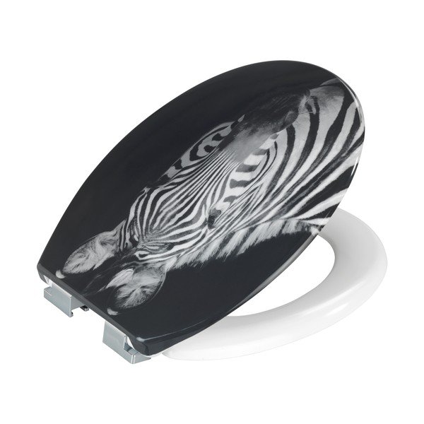 Automaatse sulgemisega tualettruumi iste 37,5 x 45 cm Zebra - Allstar-image-2