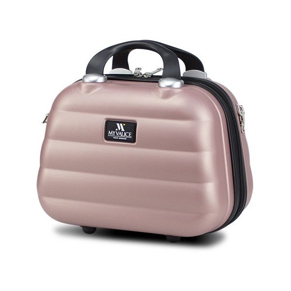 Růžový dámský příruční cestovní kufřík My Valice SMART BAG RESSNO Make Up & Hand Suitcase