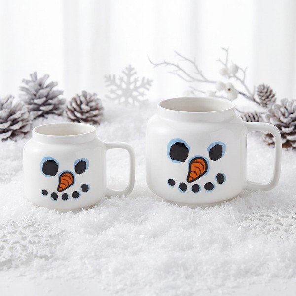 Valge keraamiline laste lattekruus, 530 ml Snowman – LEGO®-image-2