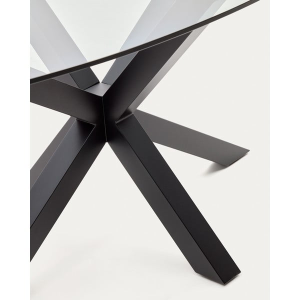 Söögilaud klaasist pealispinnaga 100x200 cm Argo - Kave Home-image-4