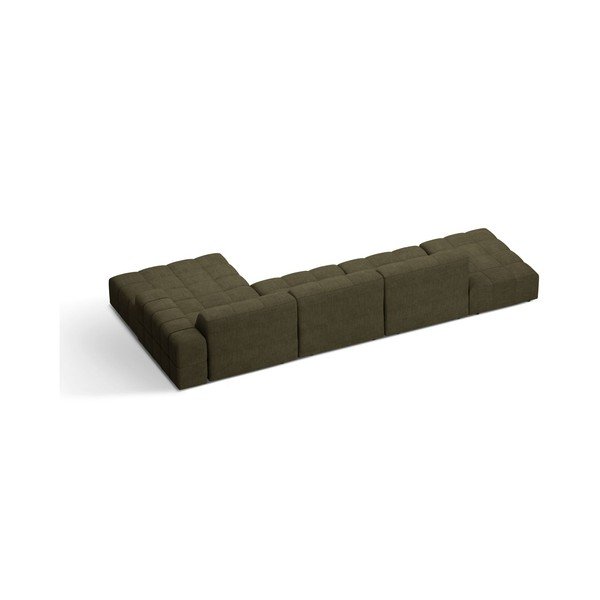 Khaki värvi šenill-nurgadiivan (parem nurk/diivanvoodiga) Chicago - Cosmopolitan Design-image-2