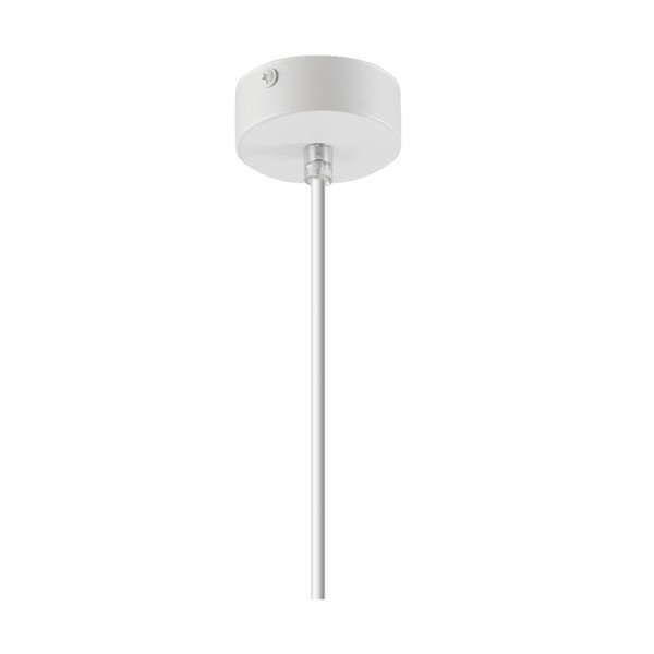 Valge rippvalgusti tekstiilist varjuga ø 15 cm Enrico - LAMKUR-image-4