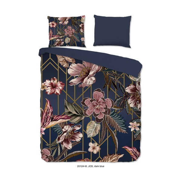 Tumesinine mikrokiust pikendatud voodipesu kaheinimesevoodile 200x220 cm Jos - Good Morning