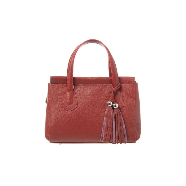Kožená kabelka Glam Red