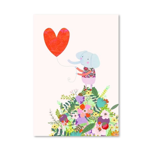 Plakát od Mia Charro - Elephant Heart