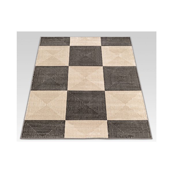 Koberec Webtappeti Reflex Brown Chess, 140 x 200 cm-image-1