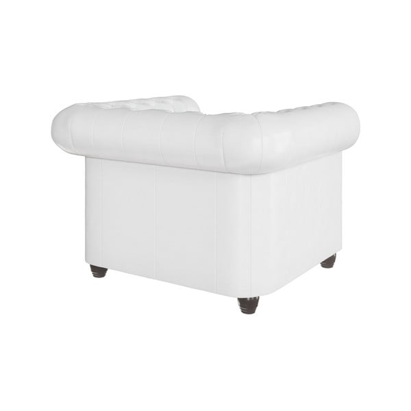 Valge kunstnahast tugitool York - Ropez-image-2