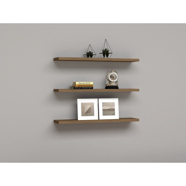 Pähklivärvi riiulid 3 tk Boss - Kalune Design-image-1