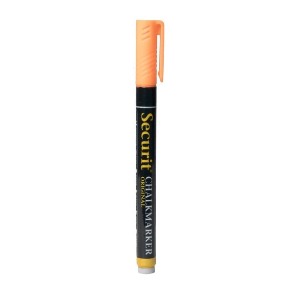 Oranžový křídový popisovač na vodní bázi Securit® Liquid Chalkmarker Small